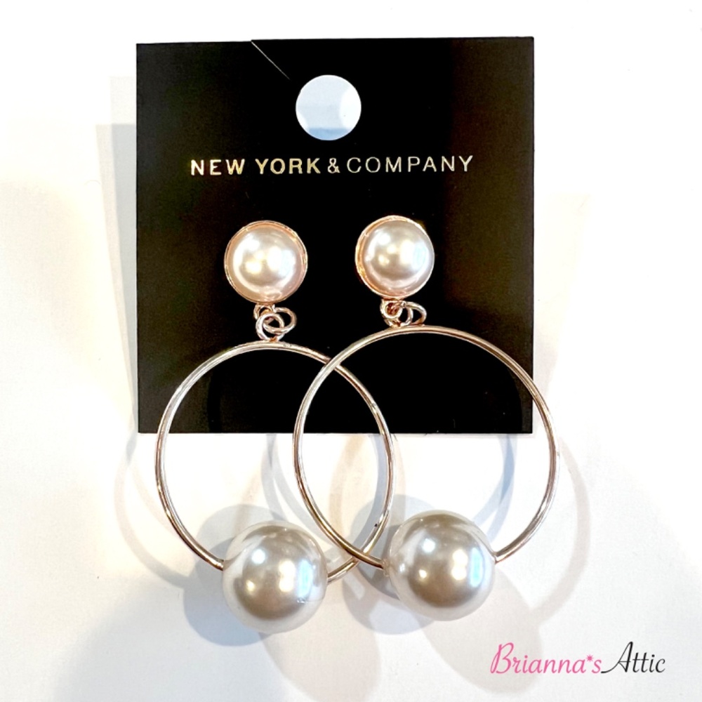 Circle Drop Earring with Beads, 2.5"